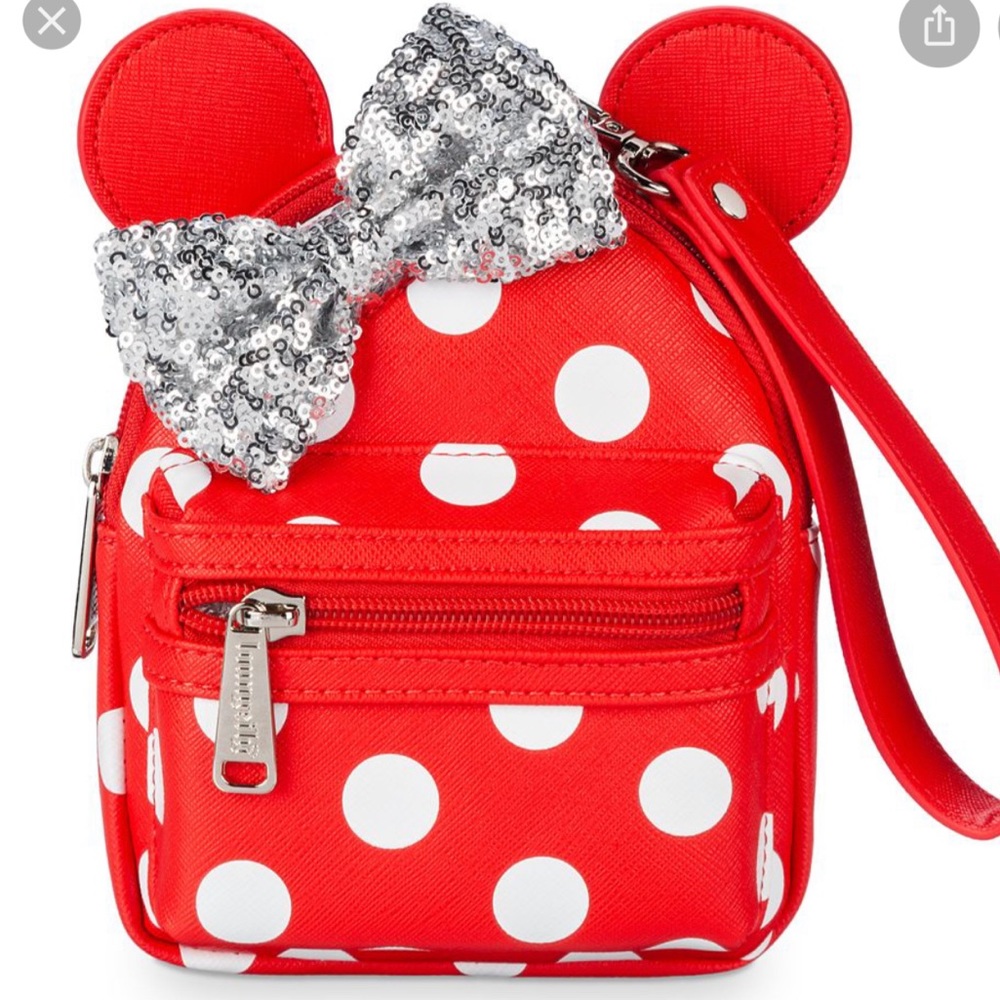 Disney Minnie Polkadot Wristlet Red and white - Picture 2 of 5